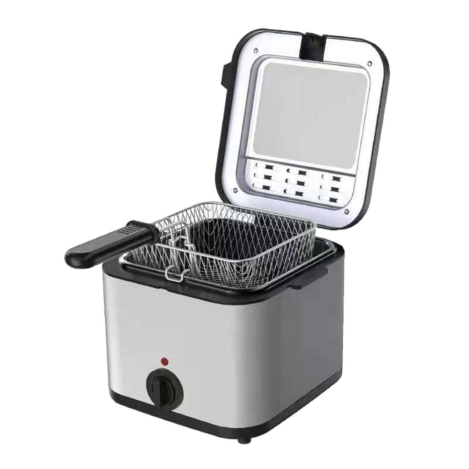 Deep Fryer Stainless - Olla para freír con revestimiento antiadherente,