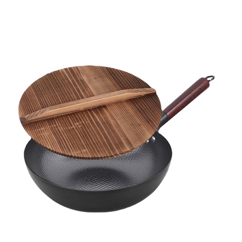 Wok Electric Flat - Sartén de acero al carbono para