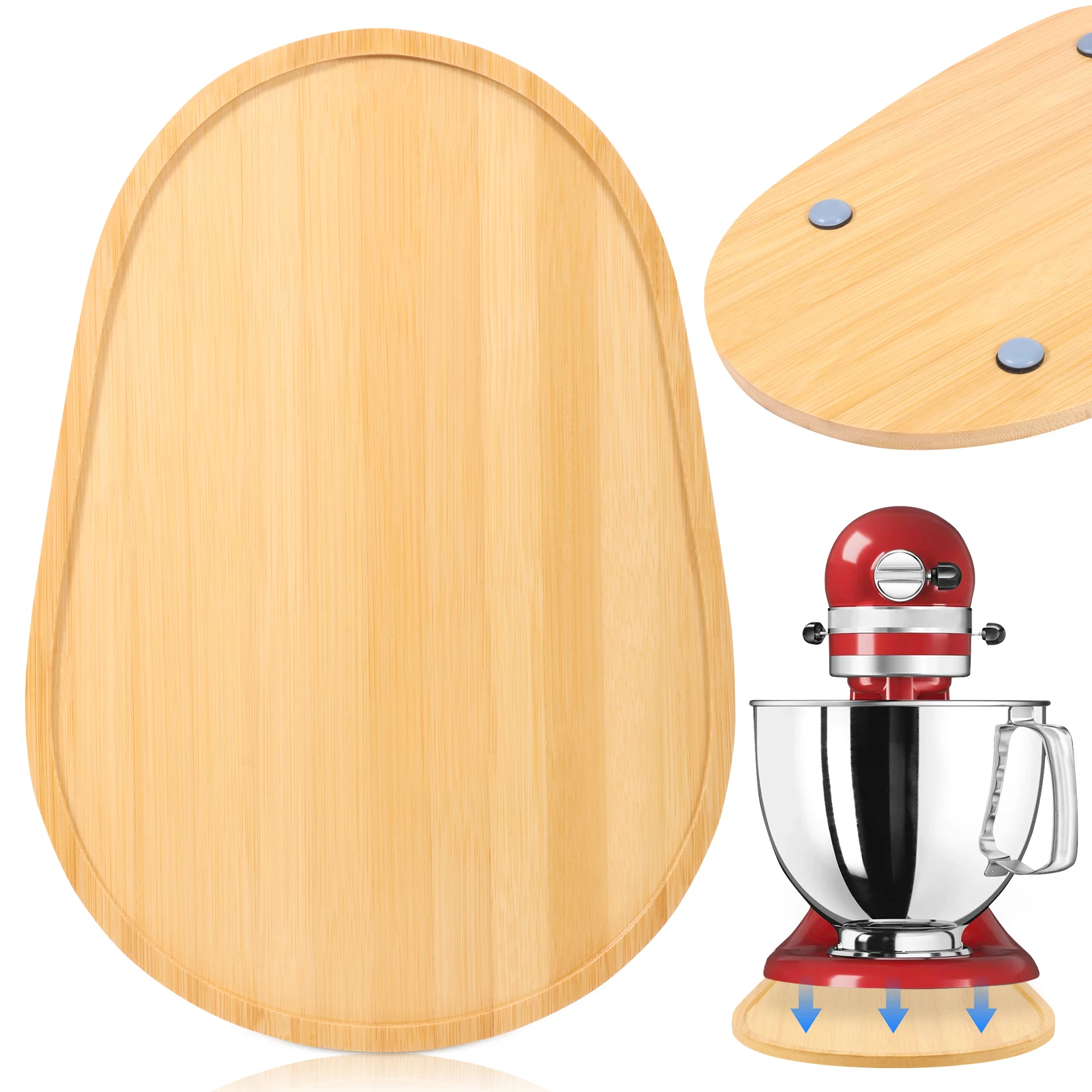 Kitchen Appliances Kitchenaid - Deslizador de bambú para batidora KitchenAid