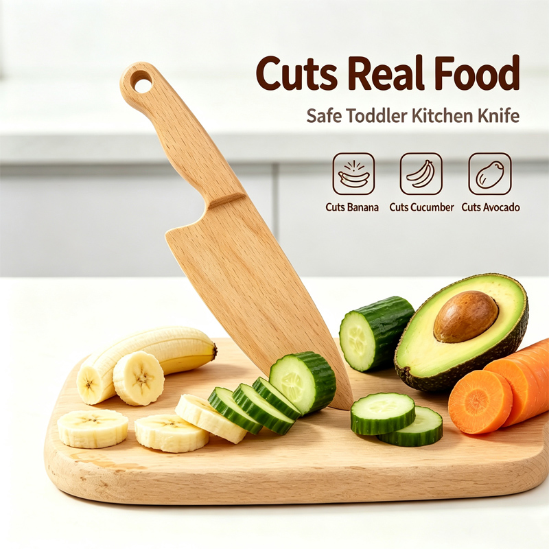 Kitchen Appliances For Kids - Cuchillo de madera para niños para