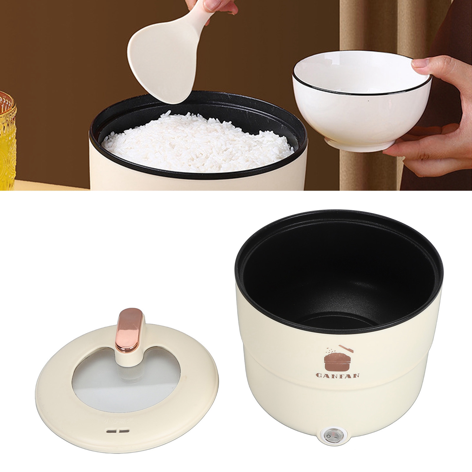 Olla arrocera eléctrica de 1,8 - Rice Cooker 10 Cup reseña y precio