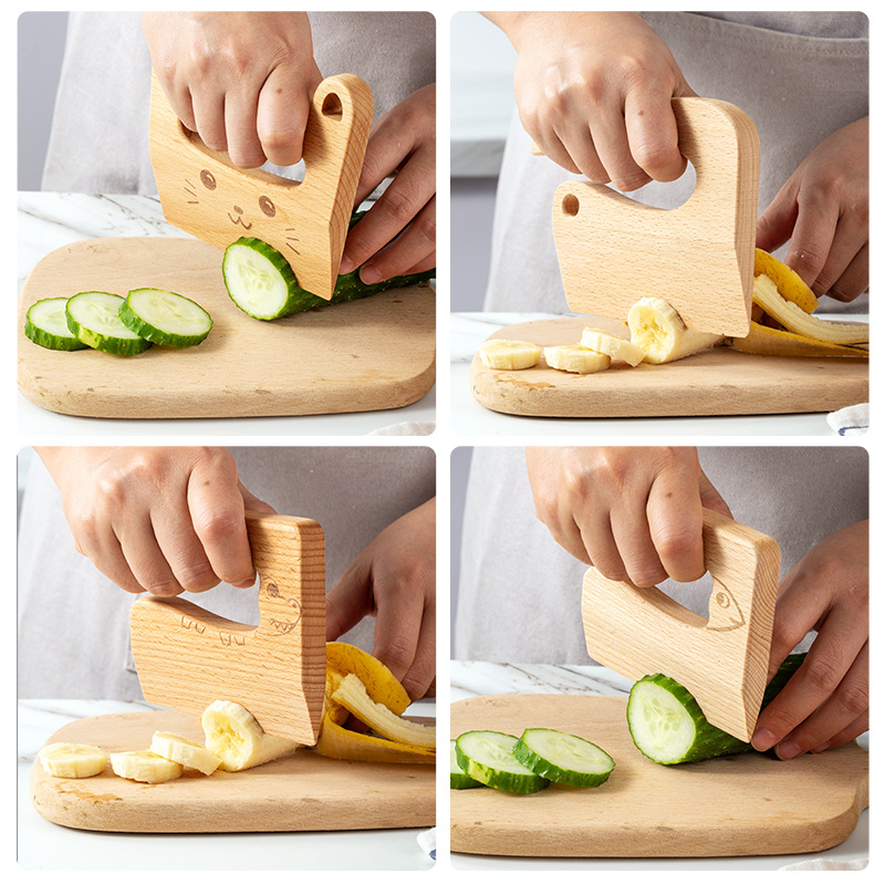 Cuchillo de madera para niños  - Kitchen Appliances For Kids reseña y precio